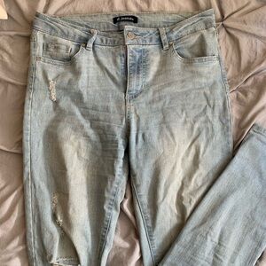 D.Jeans Light Wash Skinny Jeans lightly distressed
